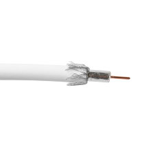 Antennekabel hvid 25 meter